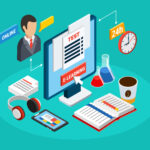 education isometric concept